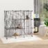 Catface 31 Panels Small Animal Cage, Pet Playpen w/ Doors, Chinchilla Cage w/ Ramps, for Cat, Rabbits, Indoor Use
