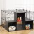 Catface 56 Panels Pet Playpen Small Animal Cage for Rabbit